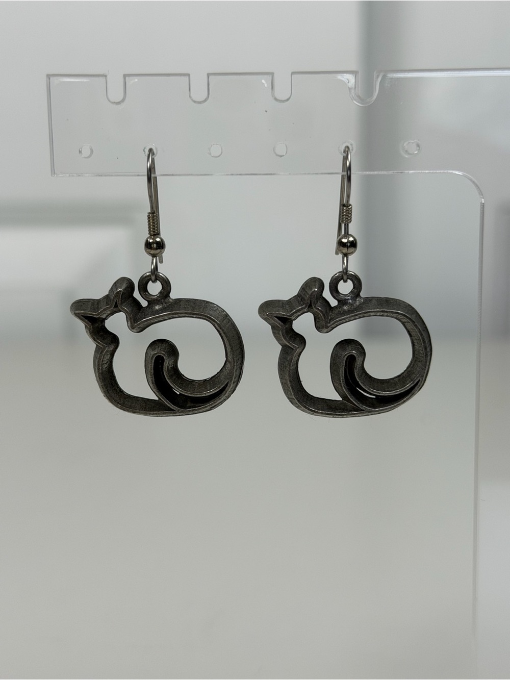STUNNING VINTAGE ESTATE‎ SIGNED 1995 ANN CLARKE LTD MENDON VT CAT EARRINGS